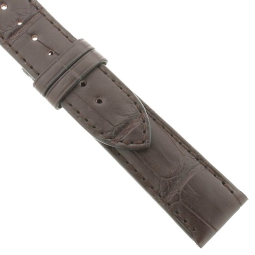 Longines Cinturino Alligatore L682152086 Marrone Opaco 20/16 mm . Per Conquest Heritage, Record e simili