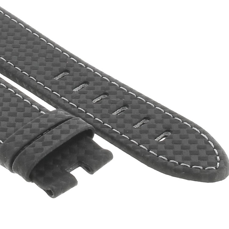 Montblanc Cinturino Pelle 113930 Extreme Carbon Fiber misure 22/20 mm.Timewalker