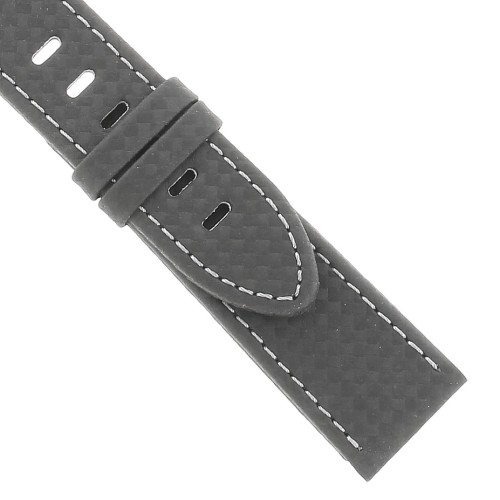 Montblanc Cinturino Pelle 113930 Extreme Carbon Fiber misure 22/20 mm.Timewalker