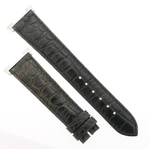 IWC Cinturino coccodrillo Nero 19/16 mm con attacchi cassa per Ingenieur