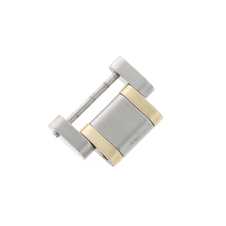 Longines maglia acciaio ed oro giallo per Admiral 5 Stelle. Misure16 x 8 x 3,5 mm. Per L3.604.5