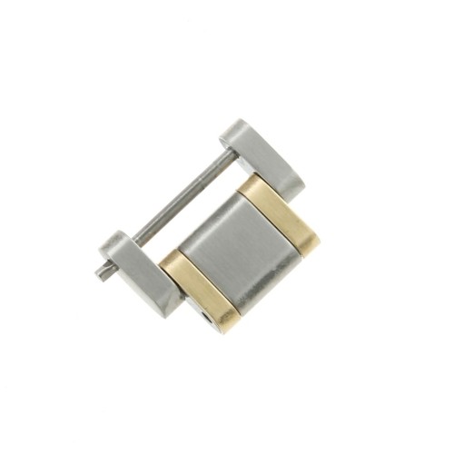 Longines maglia acciaio ed oro giallo per Admiral 5 Stelle. Misure16 x 8 x 3,5 mm. Per L3.601.5