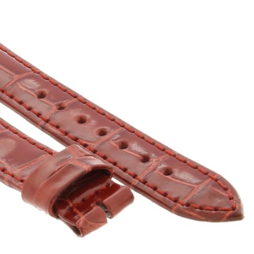 Longines Cinturino Alligatore taglia XL L68214545 Rosso Lucido 15/12 mm