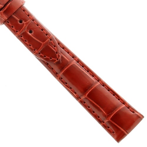 Longines Cinturino Alligatore taglia XL L68214545 Rosso Lucido 15/12 mm