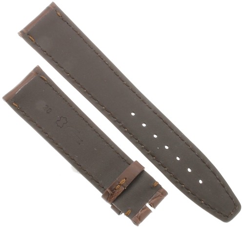 Cinturino IWC Portoghese Aftermarket Compatibile Alligatore Marrone Opaco 20/18 mm