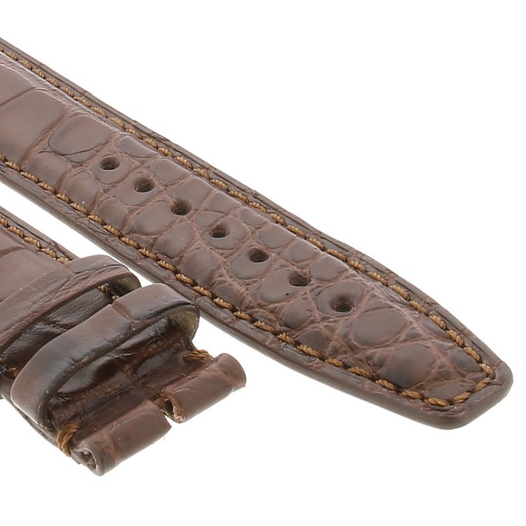 Cinturino IWC Portoghese Aftermarket Compatibile Alligatore Marrone Opaco 20/18 mm