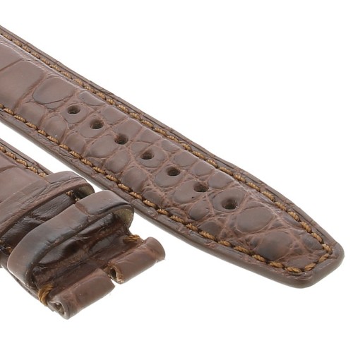 Cinturino IWC Portoghese Aftermarket Compatibile Alligatore Marrone Opaco 20/18 mm