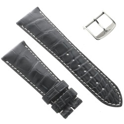 Longines Cinturino Alligatore L682120260 FA Nero Opaco 25/20 mm