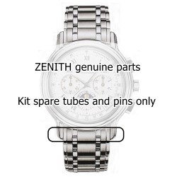 Zenith kit 2 perni e 2 tubi  in acciaio attacco cassa per Chronomaster 02.0240.410 e simili 2
