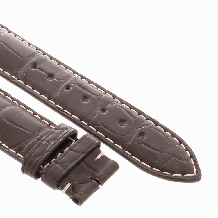 Longines Cinturino Alligatore taglia XL L682110300 Marrone  Opaco 21/18 mm