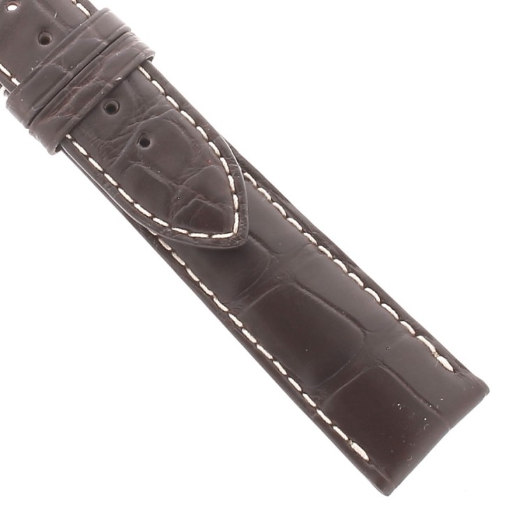 Longines Cinturino Alligatore taglia XL L682110300 Marrone  Opaco 21/18 mm