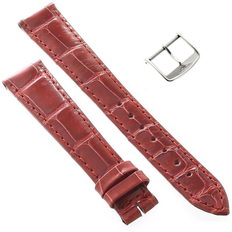 Longines Cinturino Alligatore L682145122 FA Rosso  Lucido 15 - 12 mm