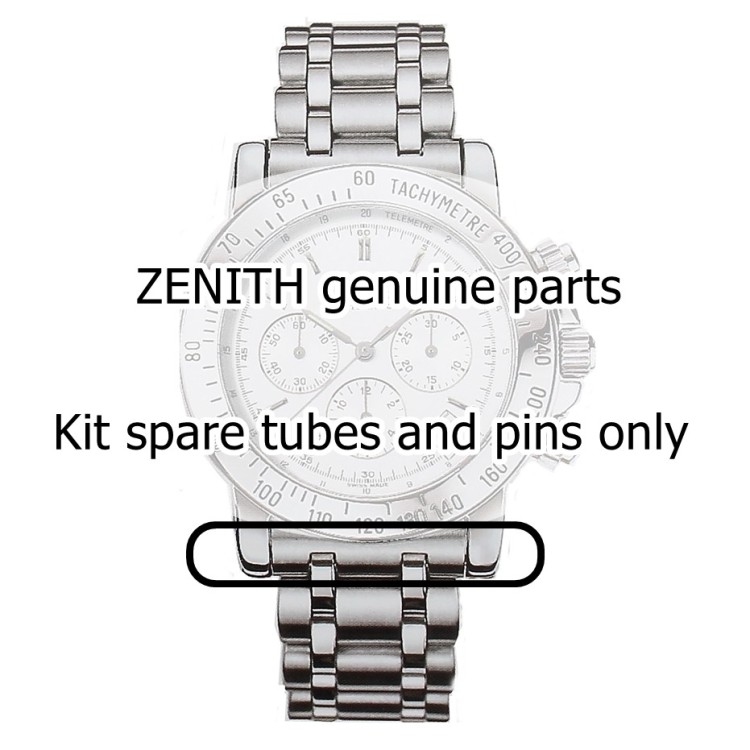 Zenith kit 2 perni e 4 tubi  in acciaio attacco cassa per Rainbow El Primero cronografo