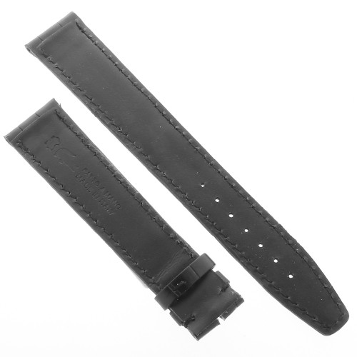 Cinturino IWC Portoghese Aftermarket Compatibile Alligatore Nero XL 20/18 mm Opaco