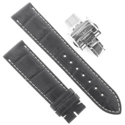 Longines Cinturino Alligatore L682120102 FDA Nero Opaco 20/18 mm