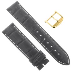 Longines Cinturino Alligatore L682120102 FG Nero Opaco 20-18 mm