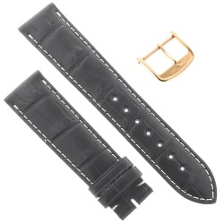 Longines Cinturino Alligatore L682120102 FR Nero Opaco 20-18 mm