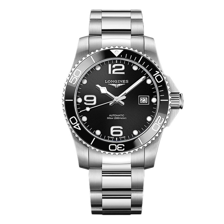 LONGINES HydroConquest Ceramic L3.782.4.56.6 Automatico 43 mm Nero.