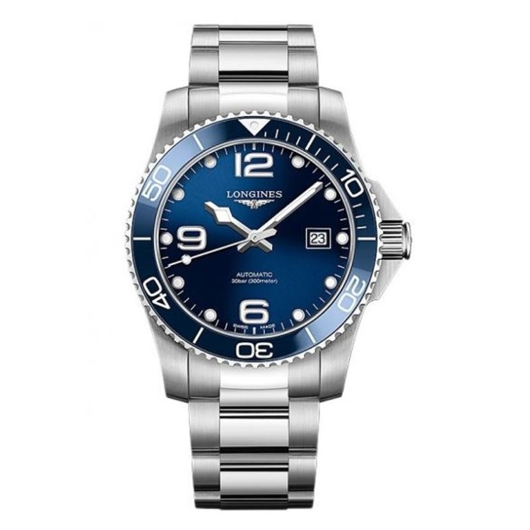 LONGINES HydroConquest Ceramic L3.782.4.96.6 Automatico 43 mm Blu.