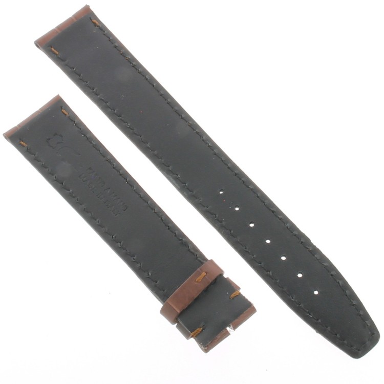 Cinturino IWC Portoghese Aftermarket Compatibile Alligatore Marrone XL 20/18 mm Opaco