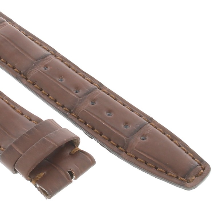 Cinturino IWC Portoghese Aftermarket Compatibile Alligatore Marrone XL 20/18 mm Opaco