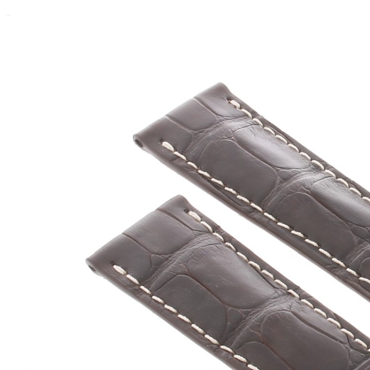 Longines Cinturino Alligatore  Marrone Opaco 21/18 mm
