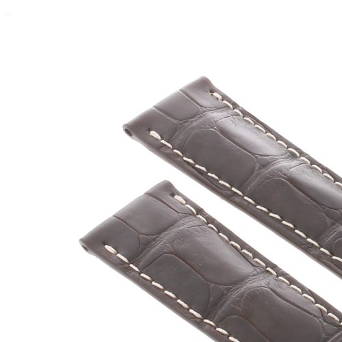 Longines Cinturino Alligatore  Marrone Opaco 21/18 mm