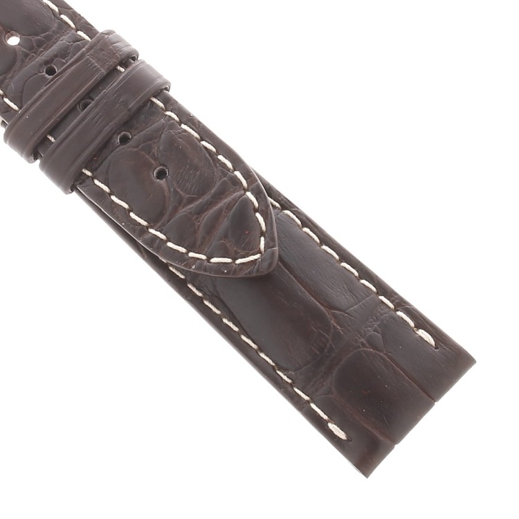 Longines Cinturino Alligatore  Marrone Opaco 21/18 mm
