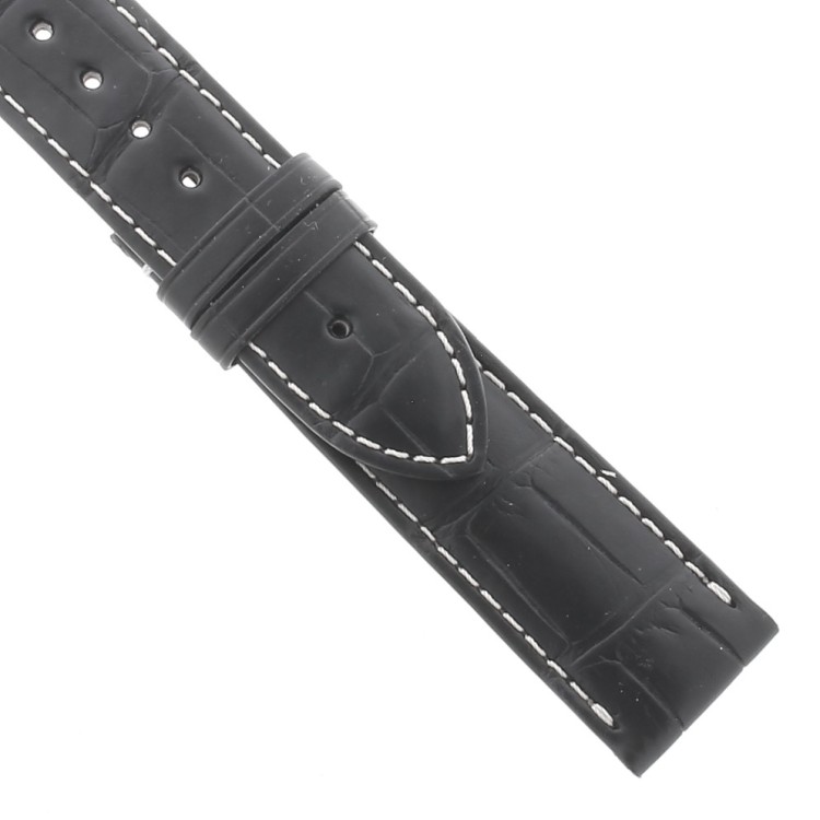 Longines Cinturino Alligatore L682120102 FG Nero Opaco 20-18 mm