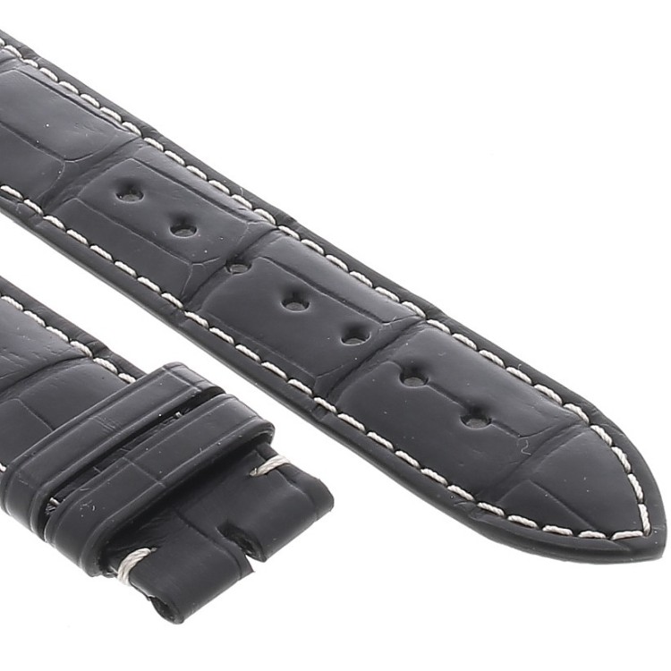Longines Cinturino Alligatore L682120102 FA Nero Opaco 20-18 mm