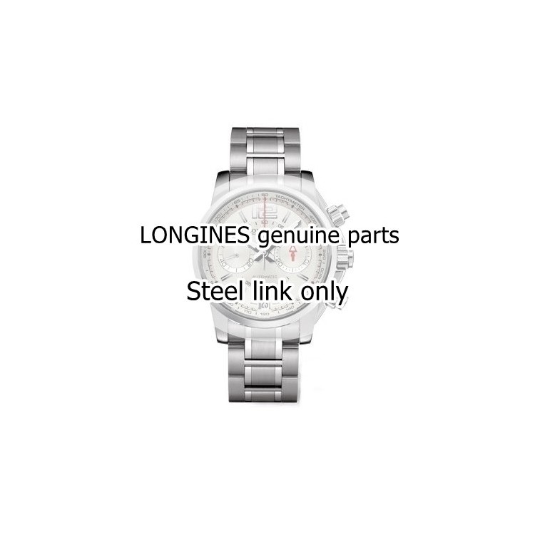 Longines Maglia acciaio per Admiral Cronografo L3.666.4. Misure 21 x 11,5 x 3,7