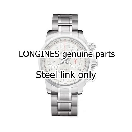Longines Maglia acciaio per Admiral Cronografo L3.666.4. Misure 21 x 11,5 x 3,7