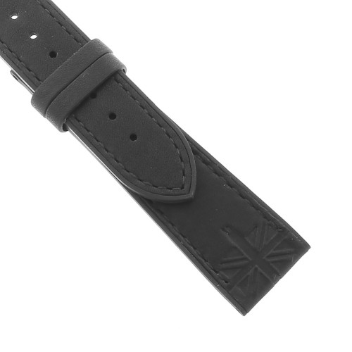 Zenith Cinturino 27.00.2218.575 pelle nera con interno in  Caucciù  22/18 mm El Primero Rolling Stones limited edition