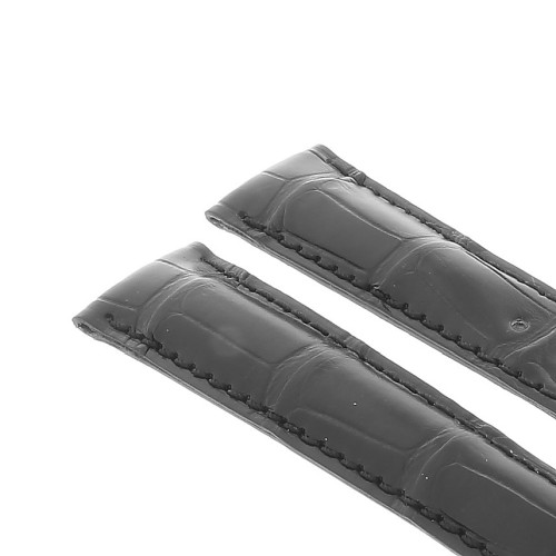 Cinturino OMEGA Speedmaster Aftermarket Compatibile Alligatore Nero Opaco 20/16 mm B50B