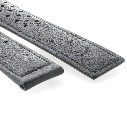 Tag Heuer Cinturino Carrera Pelle FC6357 FDA Nero misure 20/18 mm