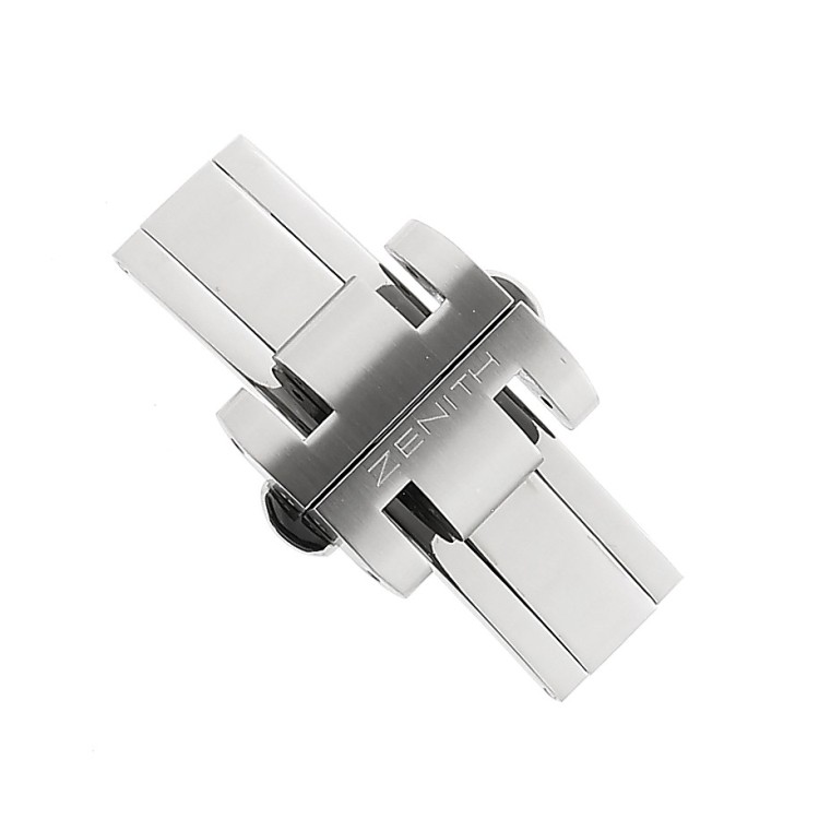 Zenith Chiusura Raimbow completa per bracciale in acciaio misura attacco 17,5 mm