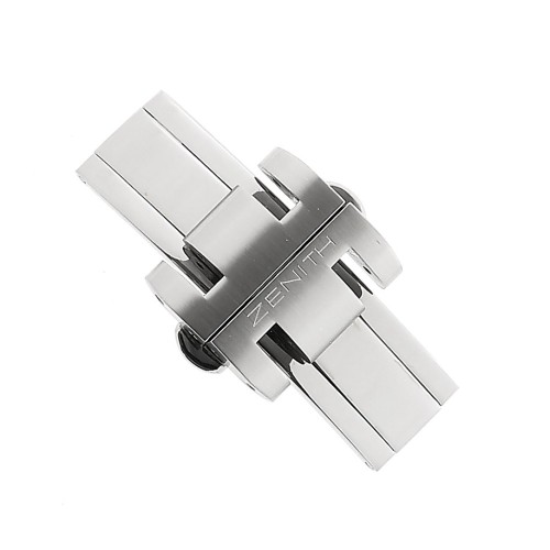 Zenith Chiusura Raimbow completa per bracciale in acciaio misura attacco 17,5 mm