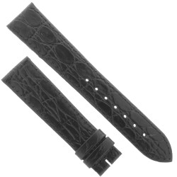 Longines Cinturino L682100667 Stampa Alligatore Nero - black calfskin strap 19/16 mm
