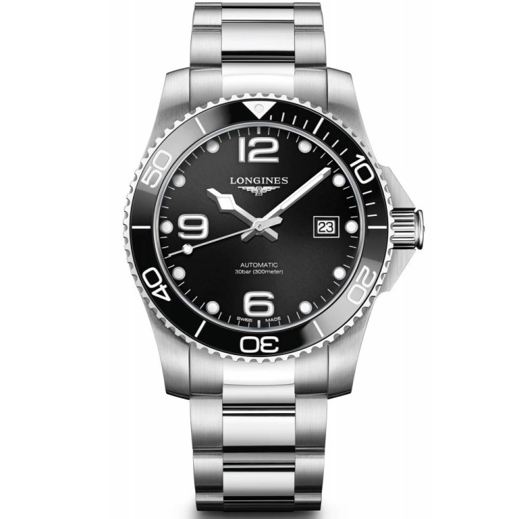 LONGINES HydroConquest Ceramic L3.781.4.56.6 Automatico 41 mm Nero.