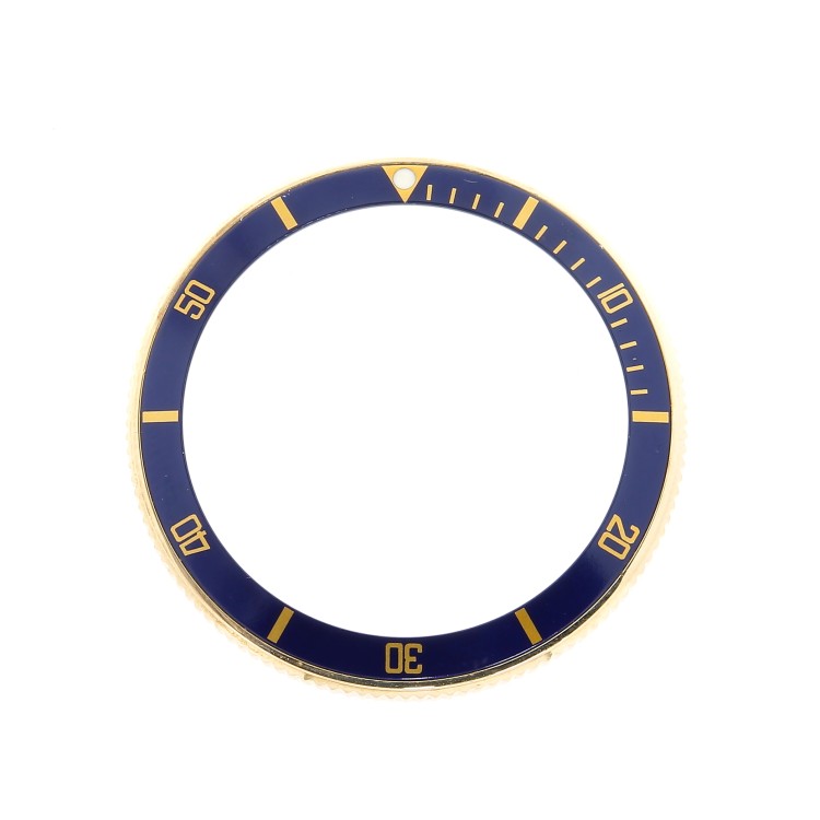 Zenith Lunetta acciaio ed oro con inserto serigrafia blu per ref 53.0370.400  El Primero Rainbow