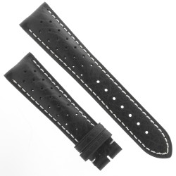 Frederique Constant Cinturino FCS-BW21x18CLIP pelle forata Nera 21-18 mm