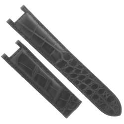 Cinturino CARTIER Aftermarket Compatibile Alligatore Nero opaco 20/18 mm 
