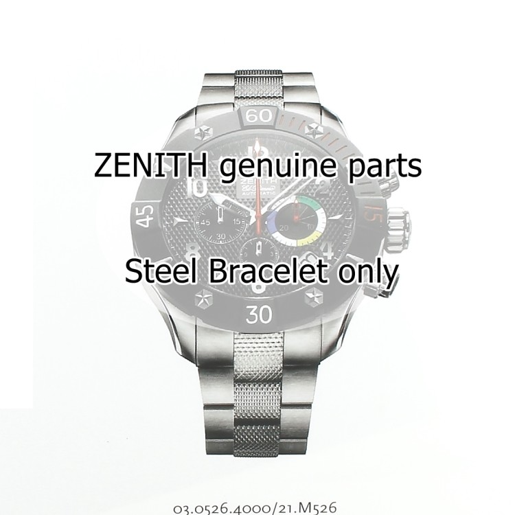 Zenith Bracciale in acciaio per El Primero Defy 03.0526.400 e simili