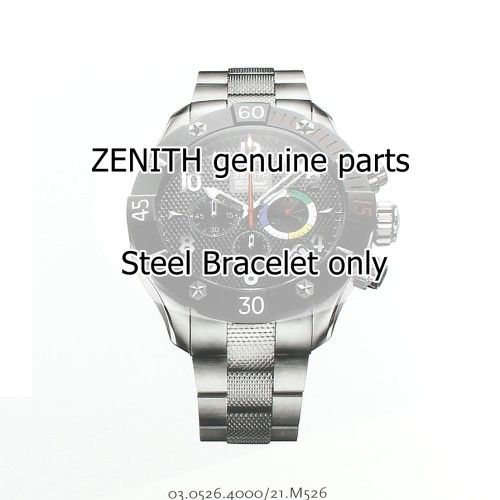 Zenith Bracciale in acciaio per El Primero Defy 03.0526.400 e simili