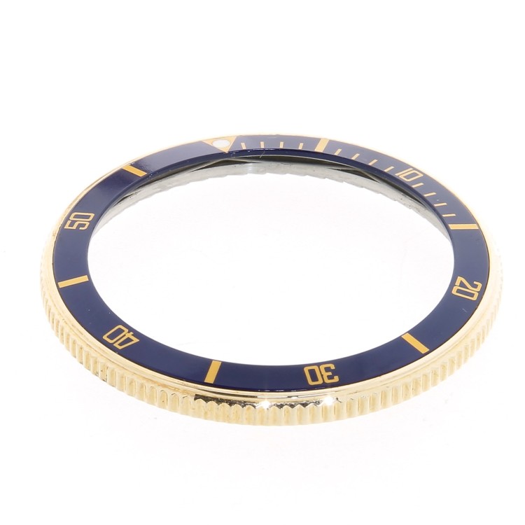 Zenith Lunetta acciaio ed oro con inserto serigrafia blu per ref 53.0370.400  El Primero Rainbow
