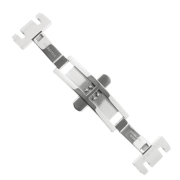 Zenith Chiusura Rainbow completa per bracciale in acciaio. Seconda esecuzione con tubi e viti
