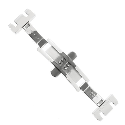 Zenith Chiusura Rainbow completa per bracciale in acciaio. Seconda esecuzione con tubi e viti