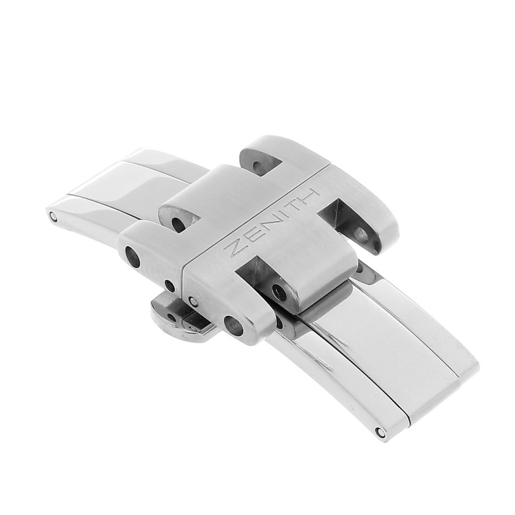 Zenith Chiusura Rainbow completa per bracciale in acciaio. Seconda esecuzione con tubi e viti