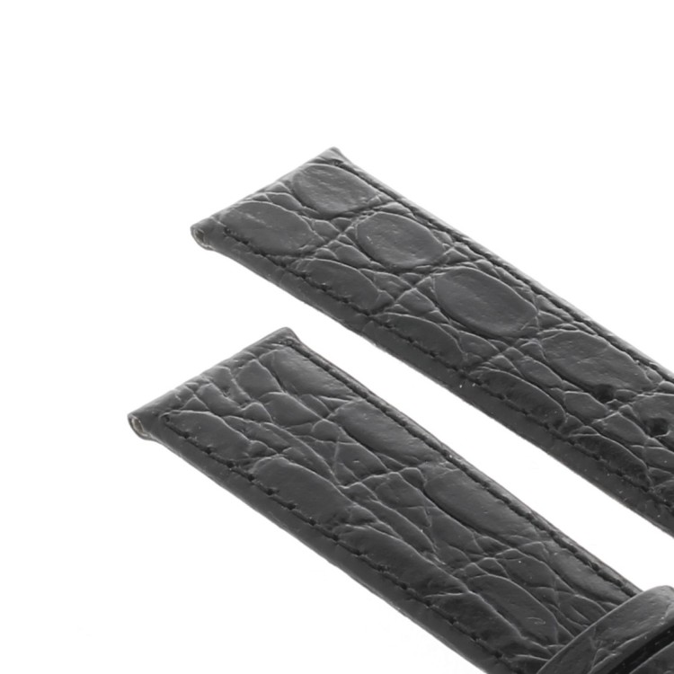 Longines Cinturino L682100667 Stampa Alligatore Nero - black calfskin strap 19/16 mm