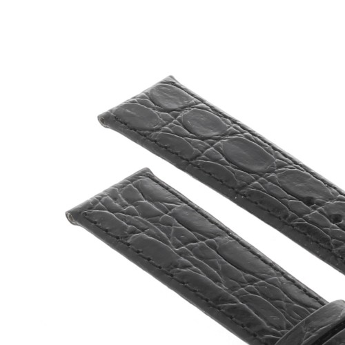 Longines Cinturino L682100667 Stampa Alligatore Nero - black calfskin strap 19/16 mm